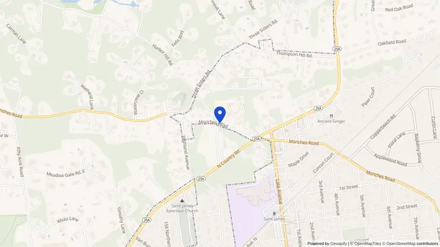 Map showing the location of Mills Pond Nursing and Rehab Center at 273 Moriches Road, St. James, NY 11780, served by DachiPlus medical transportation.